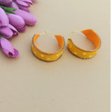 Yellow Hoop Earrings