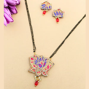Paithani Lotus Mangalsutra