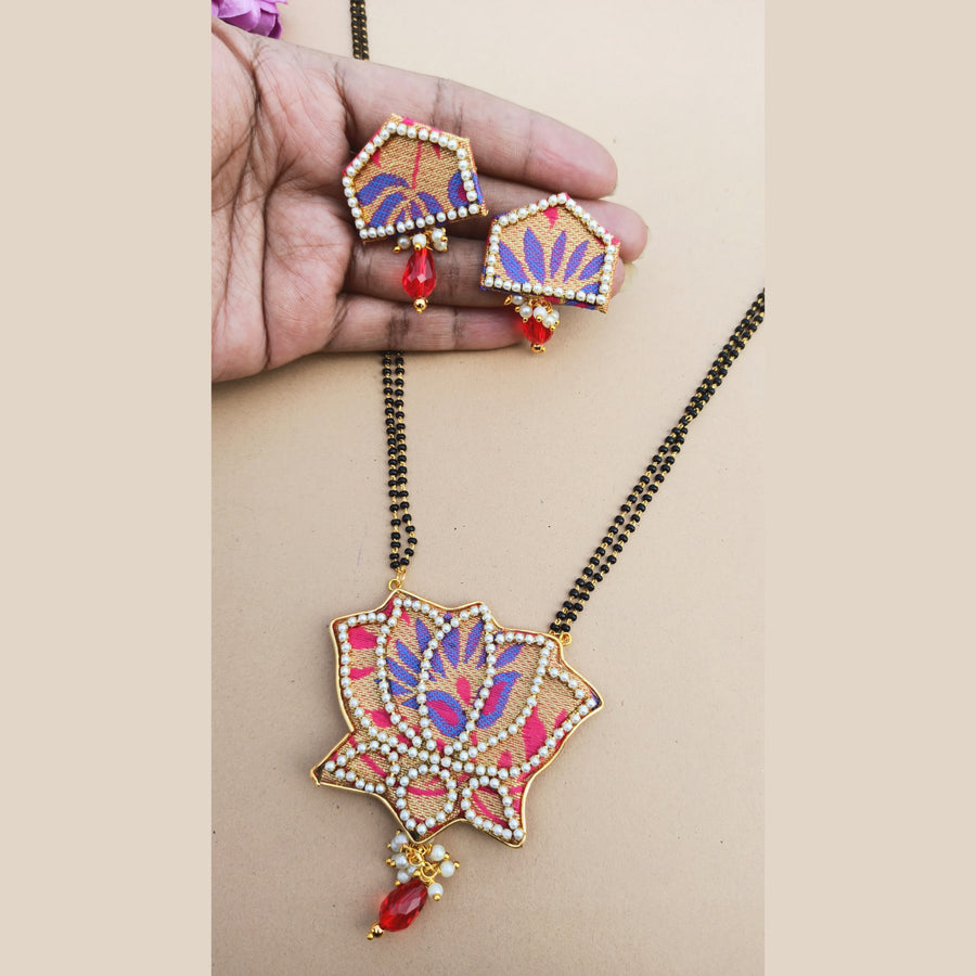 Paithani Lotus Mangalsutra