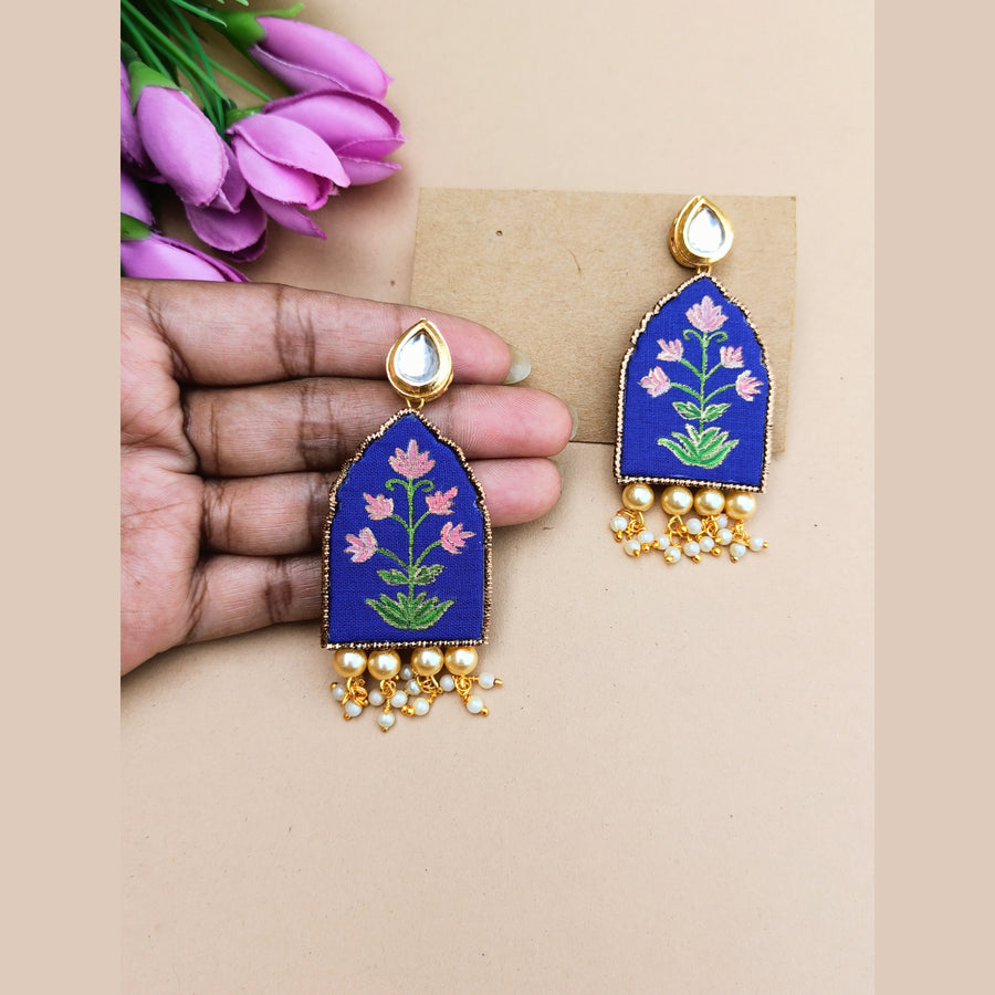 Royal blue Hand-painted Hangings