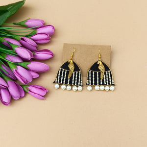 Pearl Panchhi Hanging Earrings