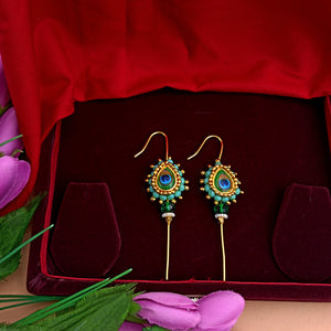 मोरपंख कर्णफुले ( Earcuffs )