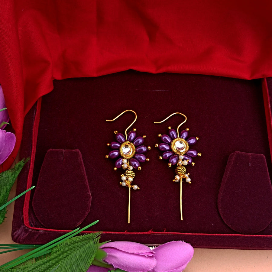 Purple Pearl Earcuffs
