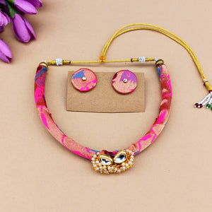 Pink Paithani Thushi