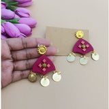 Mehroon Maya Earrings