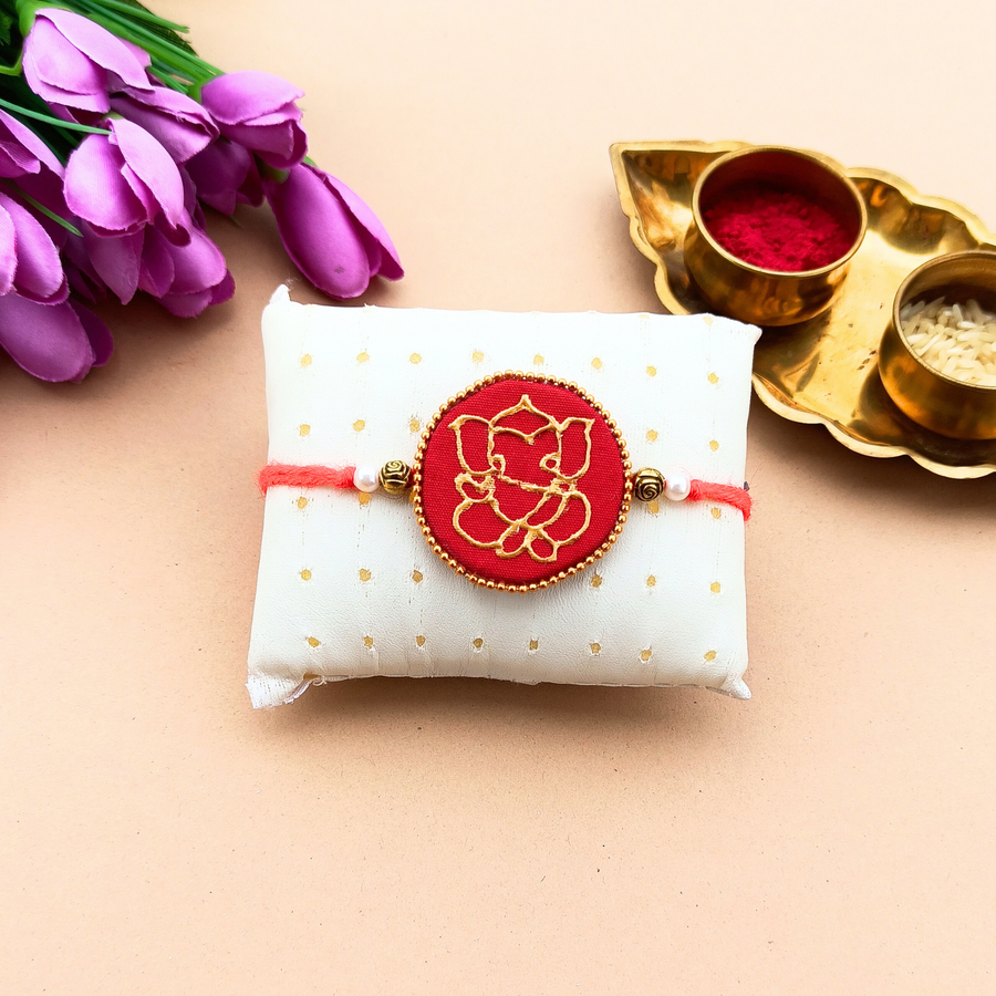 Hand-painted Ganesha Rakhi