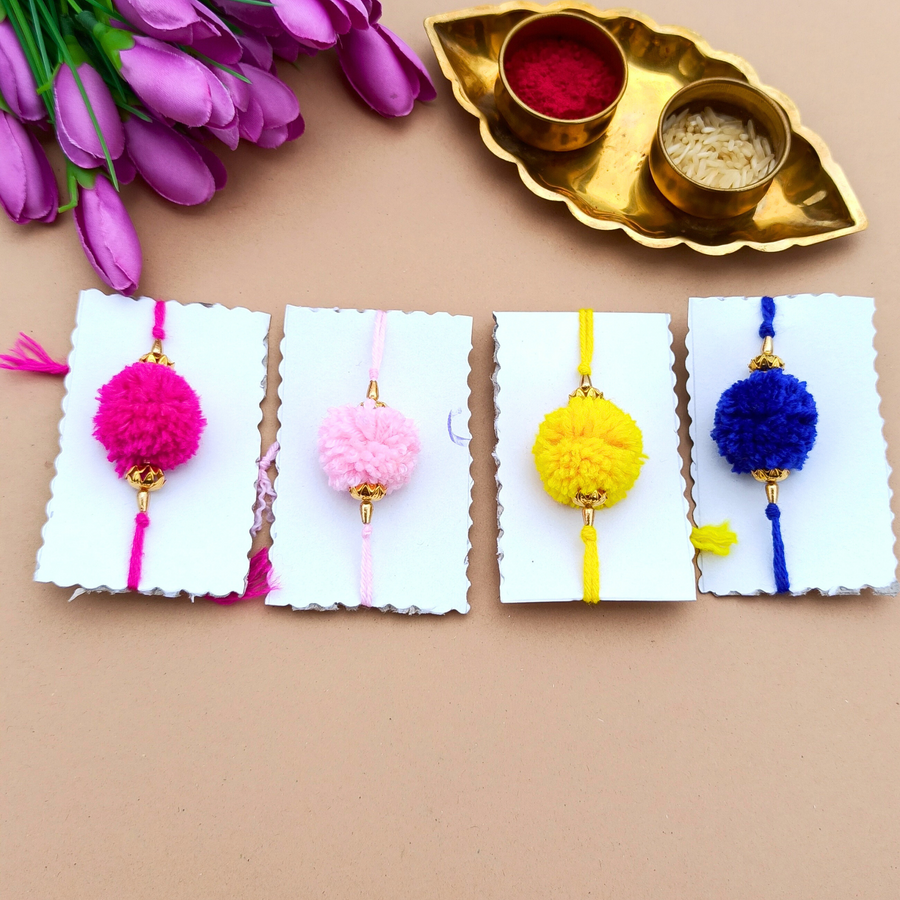 Colorful Gonda Rakhi Combo - 2