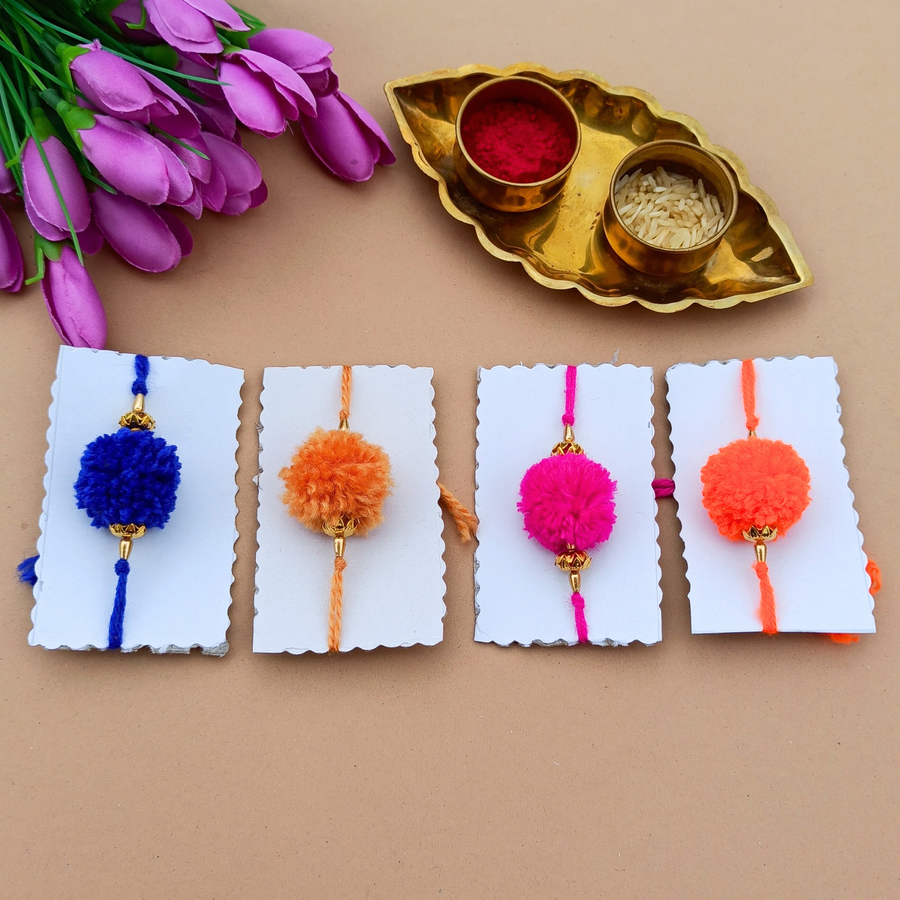 Colorful Gonda Rakhi Combo - 1