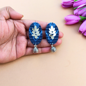 Indigo Mirror Jhumka