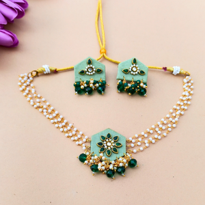 Mint Green Choker Necklace