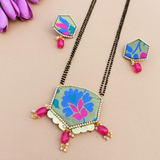 Paithani Mangalsutra Blue