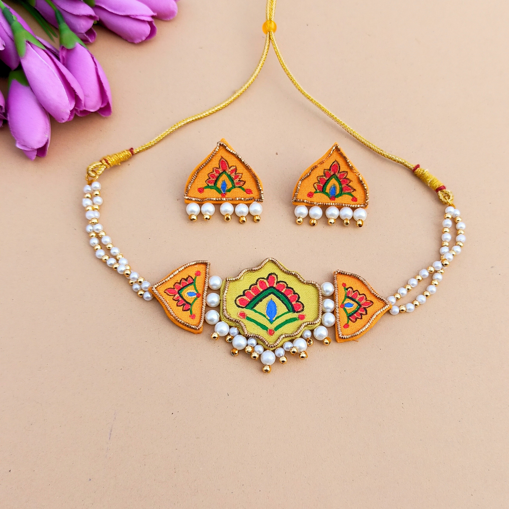 Hand-painted Necklace Set