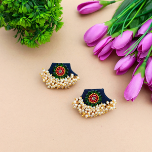 Navy Blue Lorial Earrings