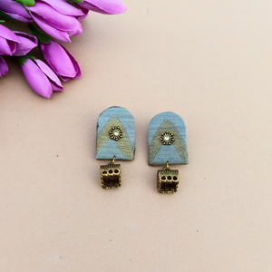 Brocade Jhumka Earrings