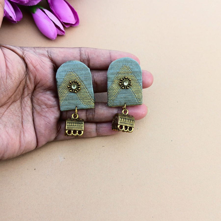 Brocade Jhumka Earrings