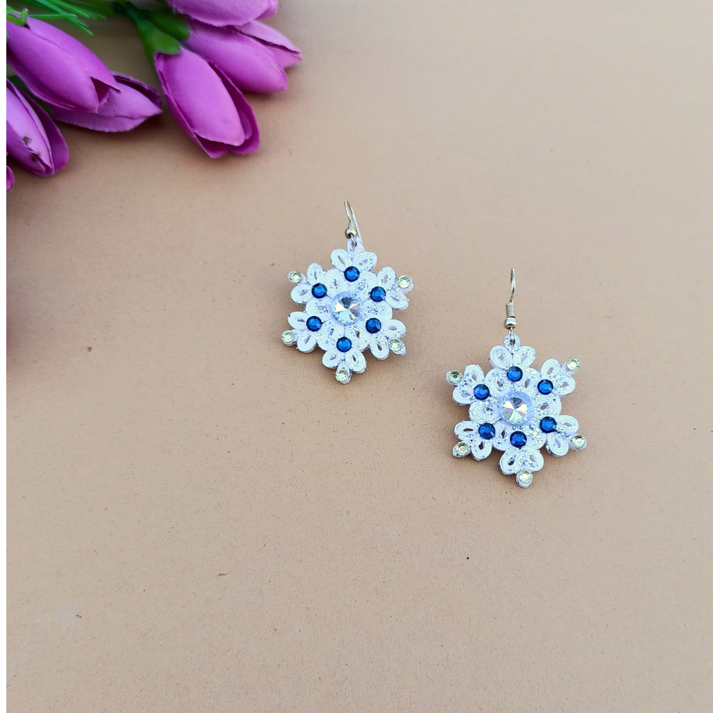 Snowflake Quilling Earrings