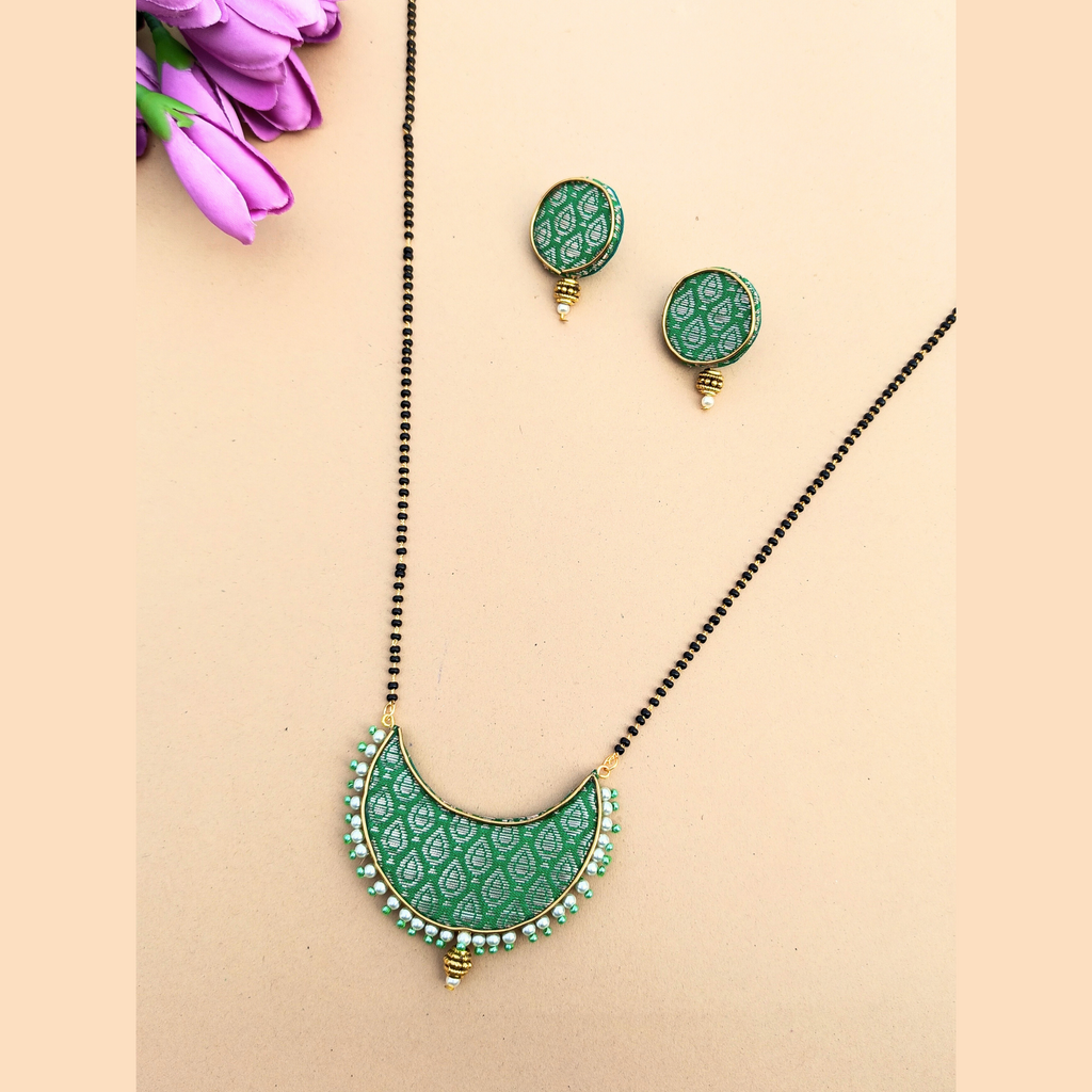 Green Chandrakor Mangalsutra