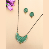 Green Chandrakor Mangalsutra