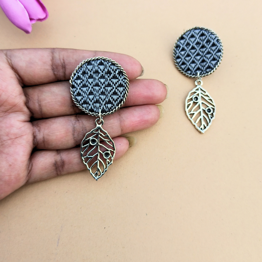 Slate Tassels Khun Earrings