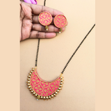 Pink Chandrakor Mangalsutra