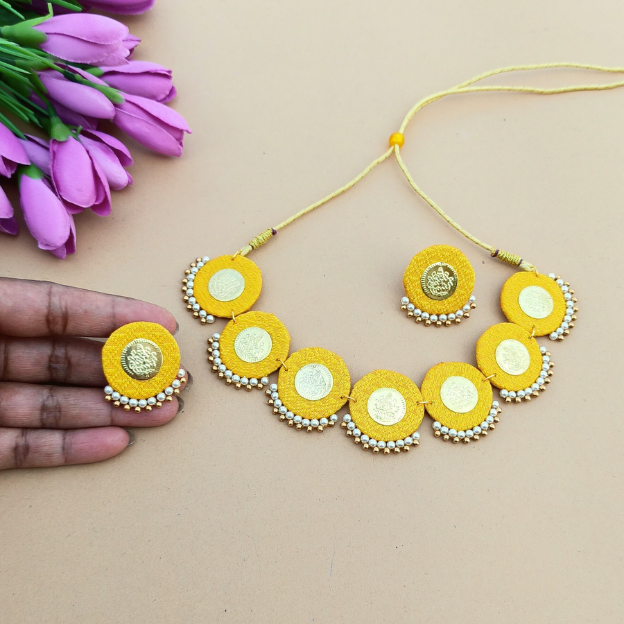 Yellow Laxmi Choker