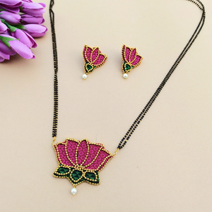 Pink Lotus Mangalsutra