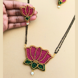 Pink Lotus Mangalsutra