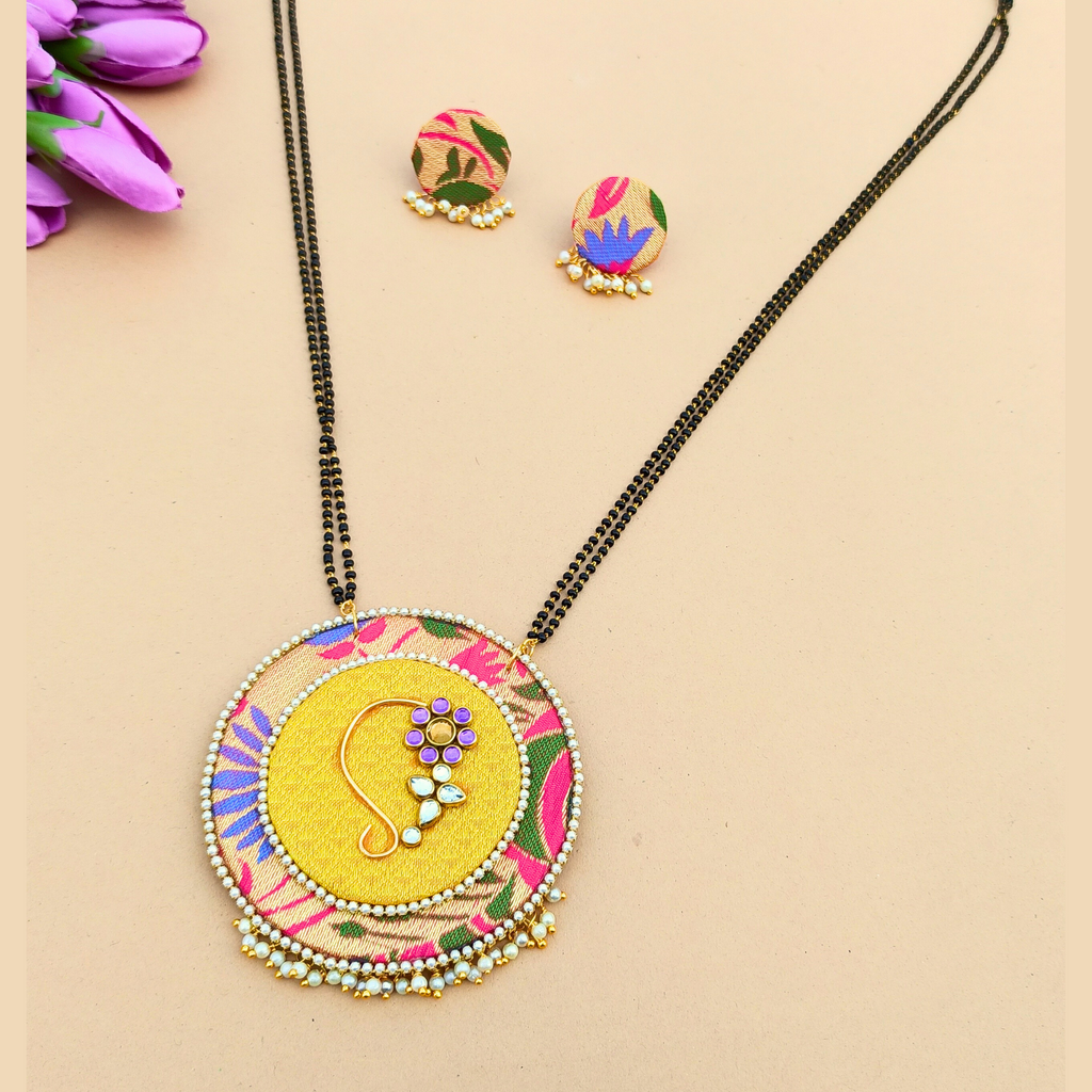Paithani Nath Mangalsutra
