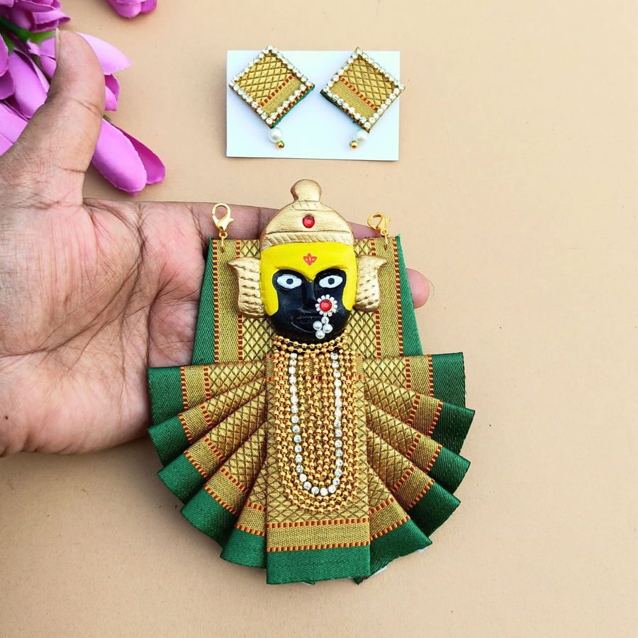 Green Golden Devi Pendant