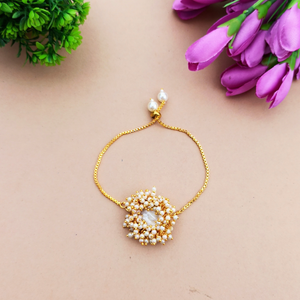 Kundan Pearl Bracelet