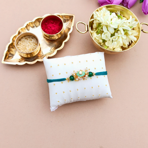 Lotus Kundan Bhai Rakhi