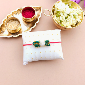 Green Lorials Handmade Rakhi