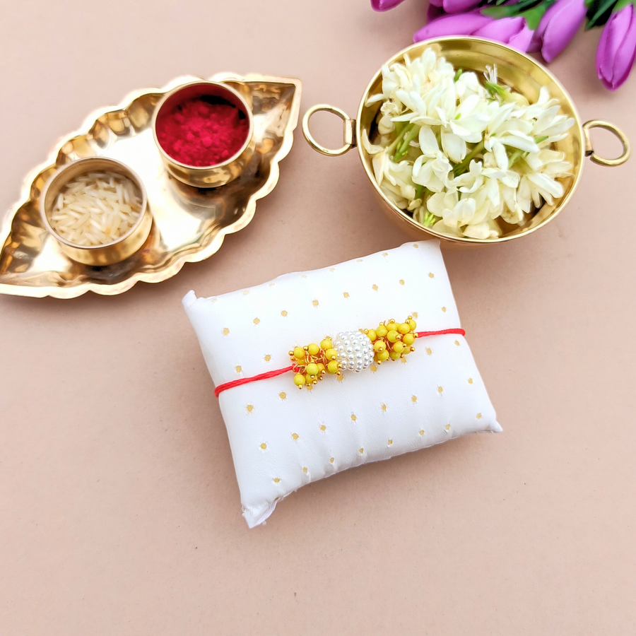 Yellow Lorials Handmade Rakhi