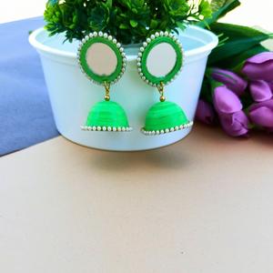 Round Stud Quilling Jhumka