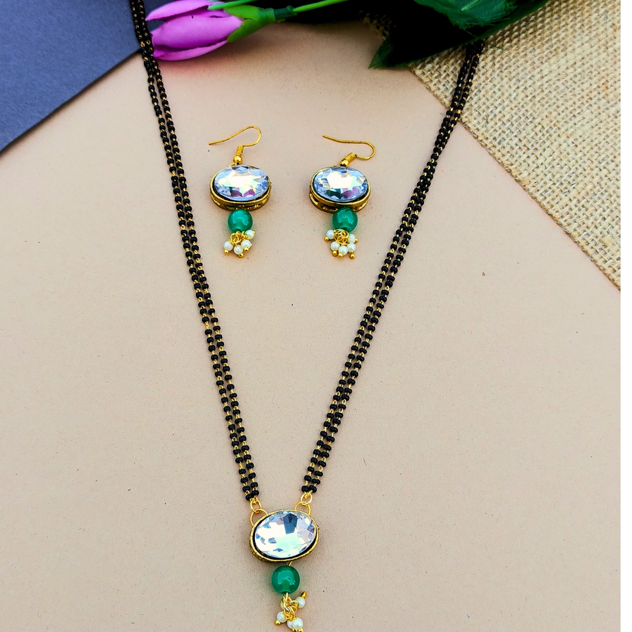 Short Kundan Mangalsutra