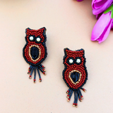 Owl Beaded Earrings