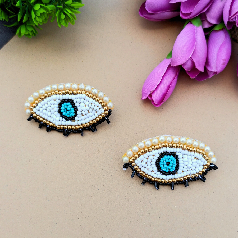 Evil-Eye Beaded Earrings