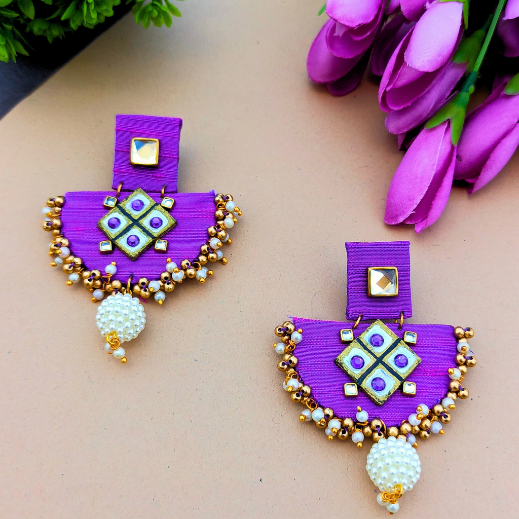 Purple Classic Earrings