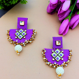 Purple Classic Earrings