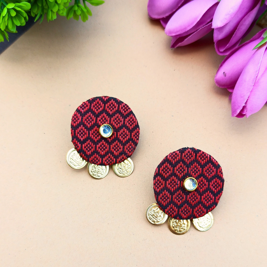 Khun Laxmi Coin Earrings