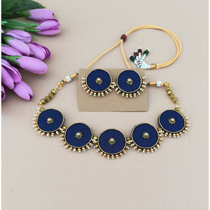 Navy Blue Komalika Necklace