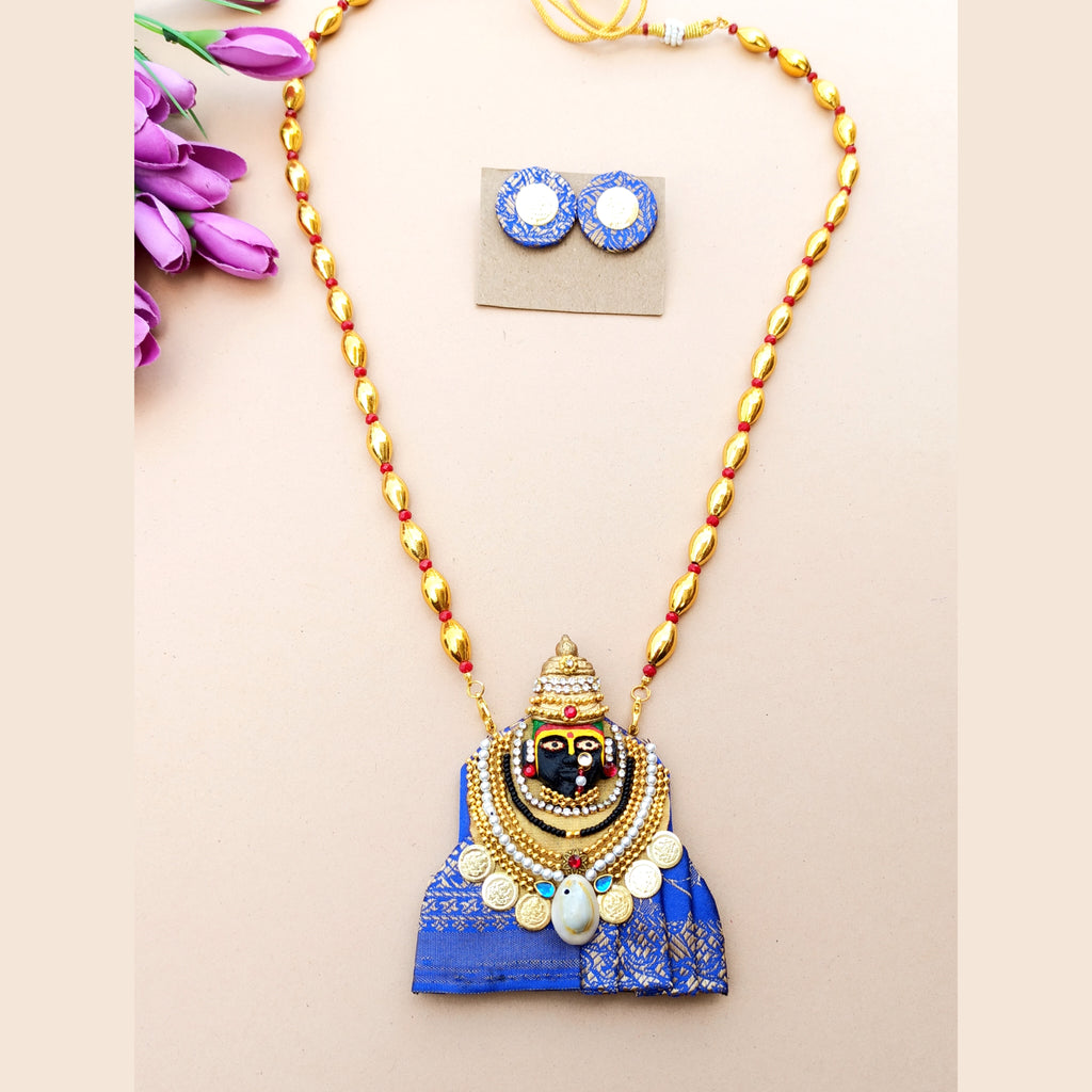 Blue Tuljabhavani Necklace