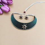 Green Oxidised Choker ( for Girls)
