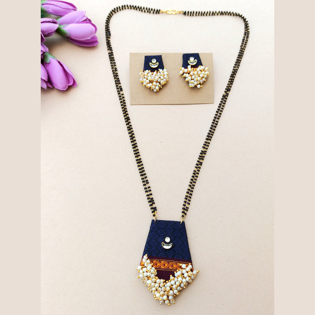 Navy Blue Khun Mangalsutra