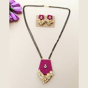 Pink Khun Mangalsutra