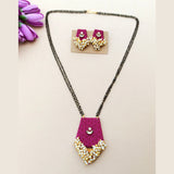 Pink Khun Mangalsutra