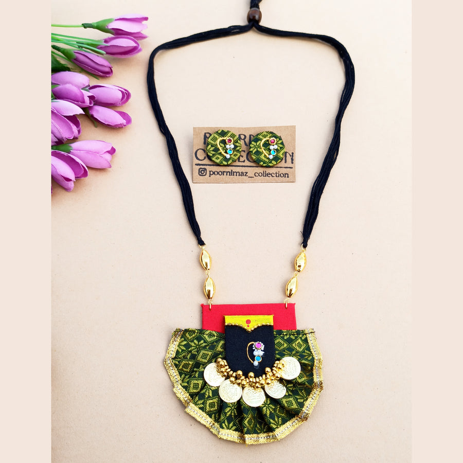 Light Green Mahalaxmi Necklace
