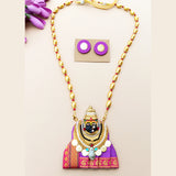 Purple Tuljabhavani Necklace