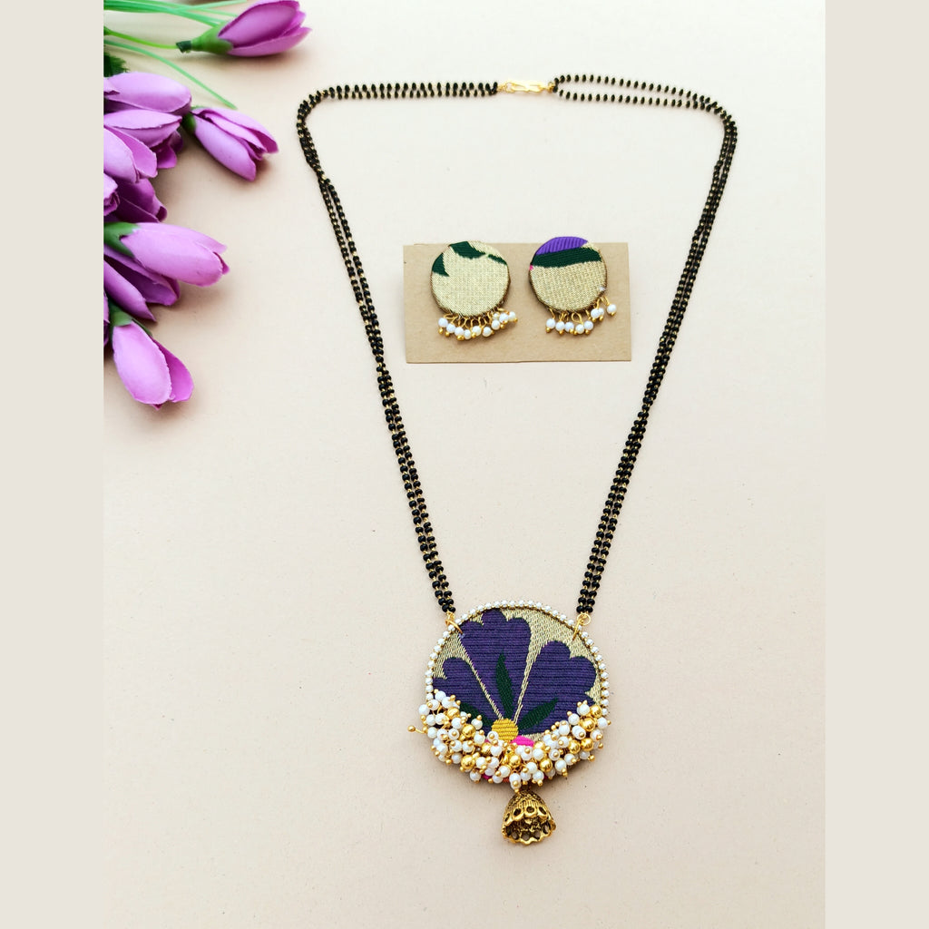 Paithani Jhumka Mangalsutra