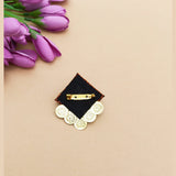 Brown Khun Brooch